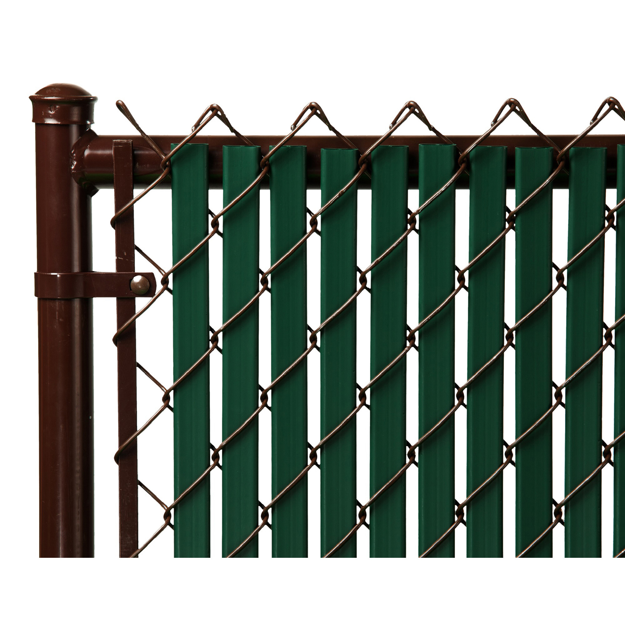 Tube Slats 6ft. Vertical Tube Privacy Slats, 82-Pc. Set, Green, Covers 10 Linear Feet, Model# ST6GN
